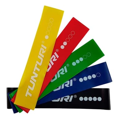 Tunturi Mini Träningsgummiband - 5 st.