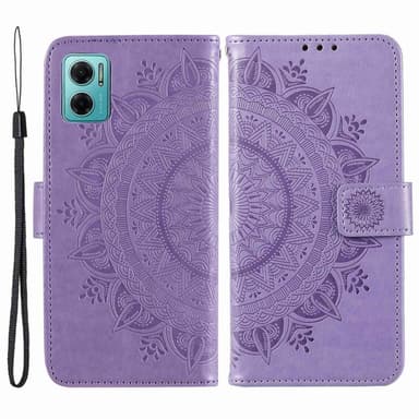SKALO Xiaomi Redmi 10 5G Mandala Plånboksfodral - Lila