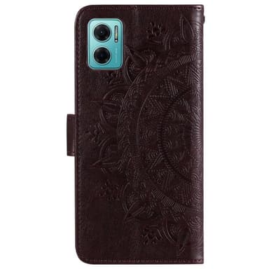 SKALO Xiaomi Redmi 10 5G Mandala Plånboksfodral - Brun