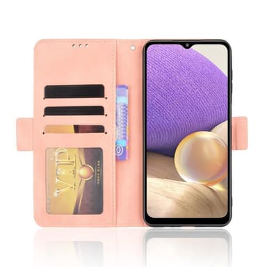 SKALO Samsung A13 5G 6-FACK Plånboksfodral - Rosa