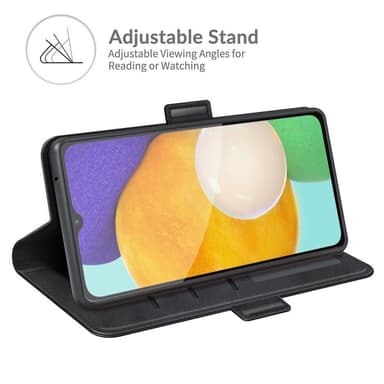 SKALO Samsung A04s 4G Premium Plånboksfodral - Svart