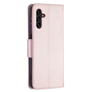 SKALO Samsung A04s 4G Premium Litchi Plånbok - Roséguld