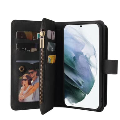 SKALO Samsung A04s 4G Big Wallet 17-FACK Plånboksfodral - Svart