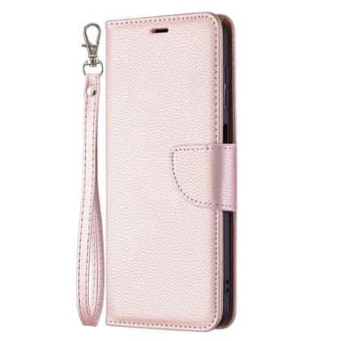 SKALO Samsung A04s 4G Premium Litchi Plånbok - Roséguld