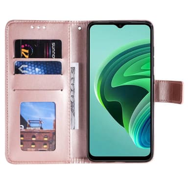 SKALO Xiaomi Redmi 10 5G Mandala Plånboksfodral - Roséguld