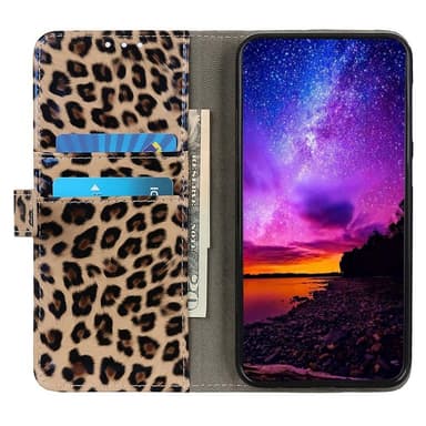 SKALO Motorola Moto G32 4G Leopard mönstrad Plånboksfodral i PU Läder