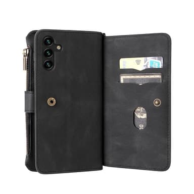 SKALO Samsung A04s 4G Big Wallet 17-FACK Plånboksfodral - Svart