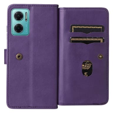 SKALO Xiaomi Redmi 10 5G 10-FACK Plånboksfodral - Lila