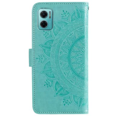 SKALO Xiaomi Redmi 10 5G Mandala Plånboksfodral - Turkos
