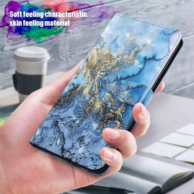 SKALO Motorola Moto G32 4G Marmor 3D Plånboksfodral