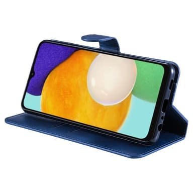 SKALO Samsung A13 5G Klassiskt Plånboksfodral - Blå