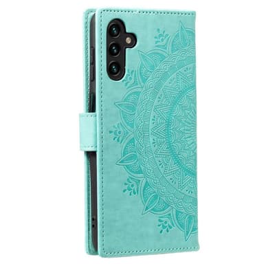 SKALO Samsung A13 5G Mandala Plånboksfodral - Turkos