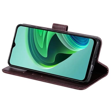 SKALO Xiaomi Redmi 10 5G Mandala Plånboksfodral - Brun