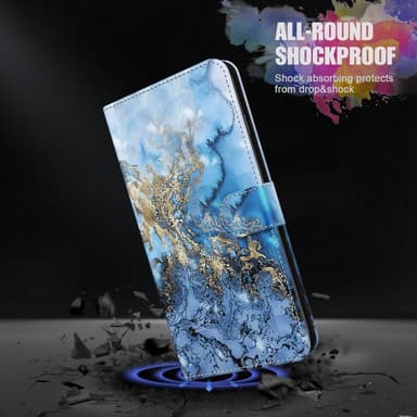 SKALO Motorola Moto G32 4G Marmor 3D Plånboksfodral