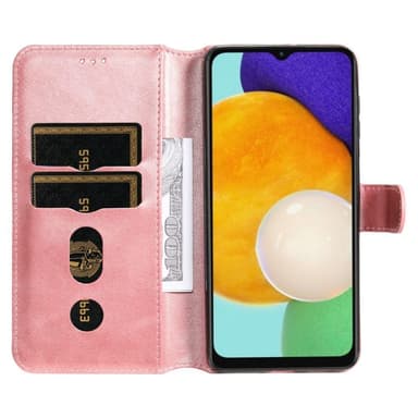 SKALO Samsung A13 5G Klassiskt Plånboksfodral - Roséguld