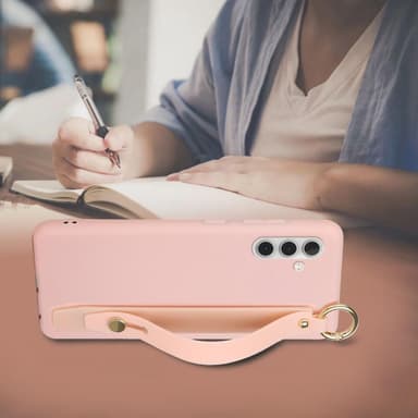 SKALO Samsung A13 5G Handrem TPU-skal - Rosa