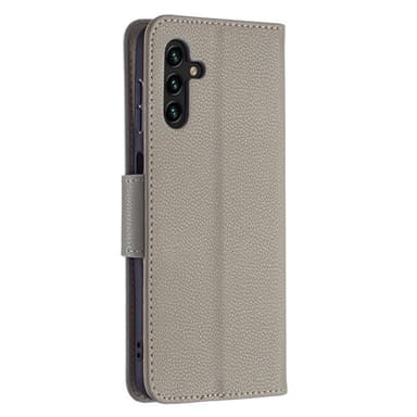 SKALO Samsung A04s 4G Premium Litchi Plånbok - Grå