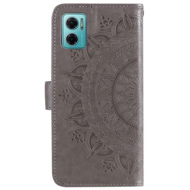 SKALO Xiaomi Redmi 10 5G Mandala Plånboksfodral - Grå