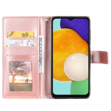 SKALO Samsung A13 5G Mandala Plånboksfodral - Roséguld