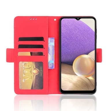 SKALO Samsung A13 5G 6-FACK Plånboksfodral - Röd