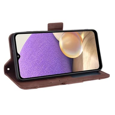 SKALO Samsung A13 5G 6-FACK Plånboksfodral - Brun