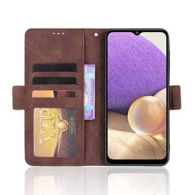 SKALO Samsung A04s 4G 6-FACK Plånboksfodral - Brun