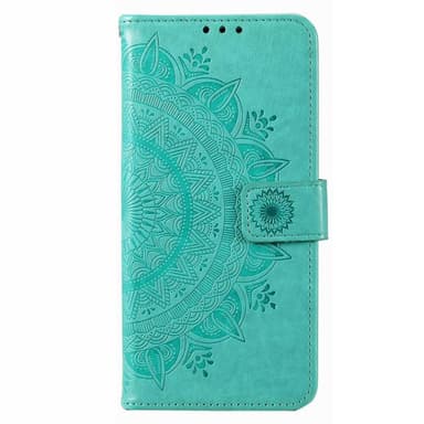 SKALO Xiaomi Redmi 10 5G Mandala Plånboksfodral - Turkos