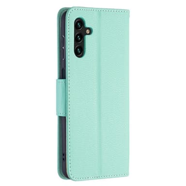 SKALO Samsung A04s 4G Premium Litchi Plånbok - Turkos