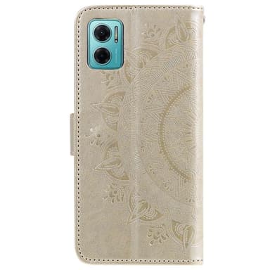 SKALO Xiaomi Redmi 10 5G Mandala Plånboksfodral - Guld