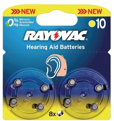 Rayovac Hörapparatsbatterier 6 st 1.4 V