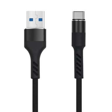 MXUC-01 USB-C Kabel (2A) Fast Charge, Svart