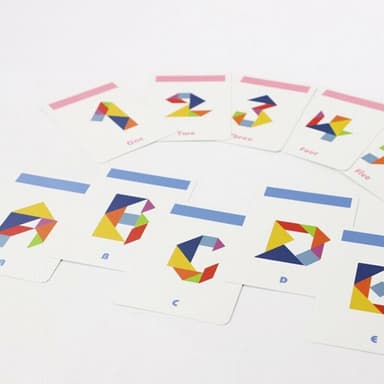 Tangram pussel i trä