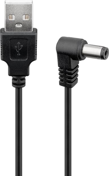 USB till DC-kabel 5,5 x 2,1 mm, 1 m