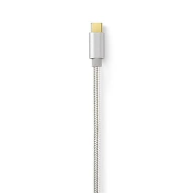 Nedis USB 2.0-kabel | Typ-C, hane - Micro B-hane | 3.0 m | Aluminium