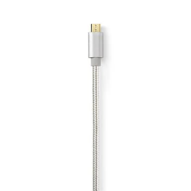 Nedis USB 2.0-kabel | Typ-C, hane - Micro B-hane | 3.0 m | Aluminium