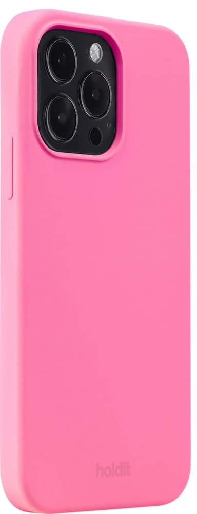 Holdit Silicone iPhone 14 Pro fodral (rosa)