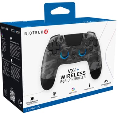Gioteck VX4+ trådlös PS4-kontroll