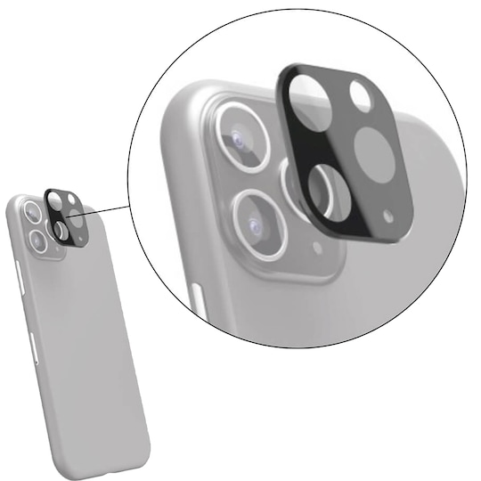 Kameraskyddsglas för Apple iPhone 11 Pro/Pro Svart