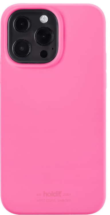 Holdit Silicone iPhone 13 Pro fodral (rosa)