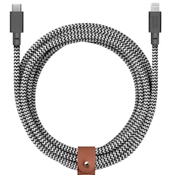 Native Union Belt XL USB-C till Lightning-kabel (zebra)