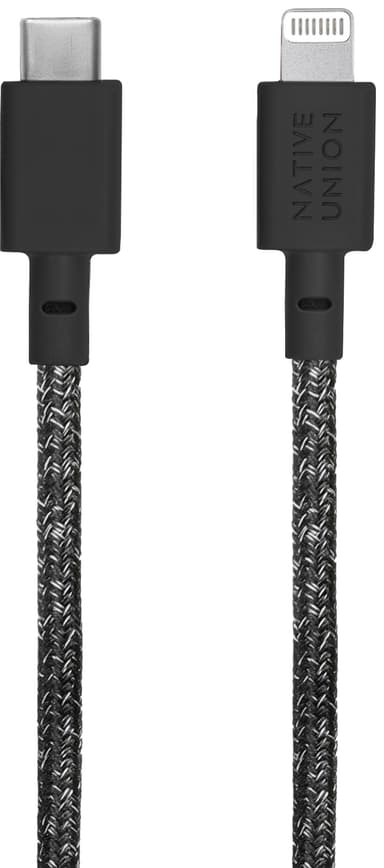 Native Union Belt USB-C till Lightning-kabel (zebra)