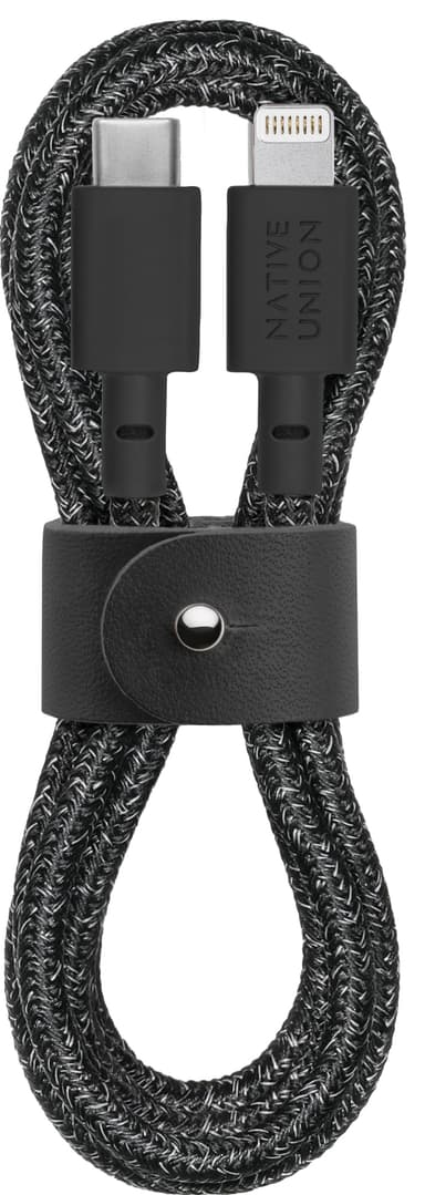 Native Union Belt USB-C till Lightning-kabel (zebra)