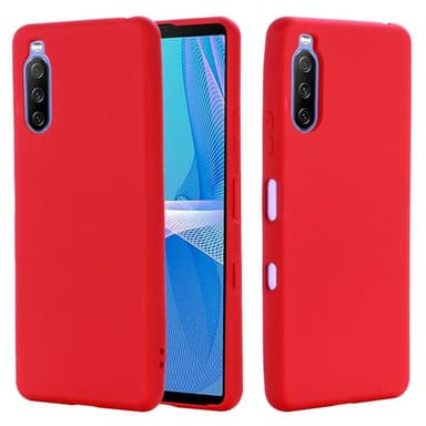 Liquid silikon skal Sony Xperia 10 III - China Red