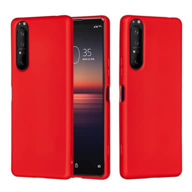 Liquid silikon skal Sony Xperia 1 II - China Red