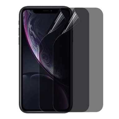 2-pack Privacy skärmskydd 3D Soft HydroGel Apple iPhone XR