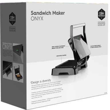 OBH Nordica Onyx smörgåsgrill 6889