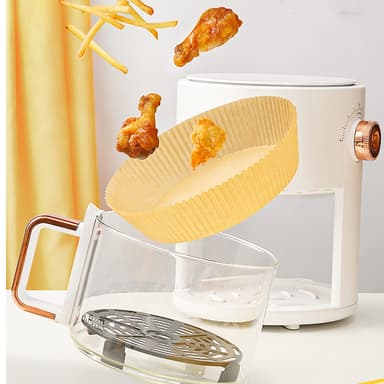 Air Fryer engångspapper för fritös 50 st Brun