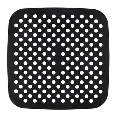 INF Silikoninlägg för Airfryer fyrkantig 19x19 cm Svart