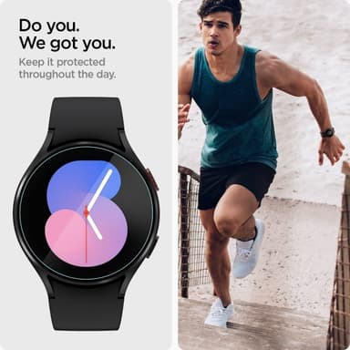 Spigen Samsung Galaxy Watch 4/5 40mm Skärmskydd GLAS.tR EZ Fit 2-pack