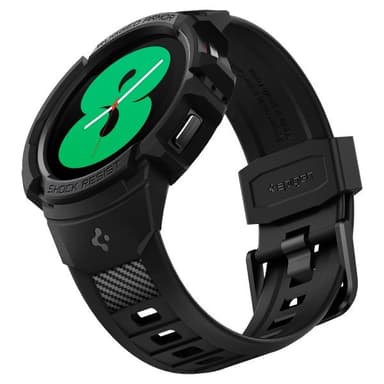 Spigen Samsung Galaxy Watch 4/5 40mm Skal och Armband Rugged Armor Pro Svart